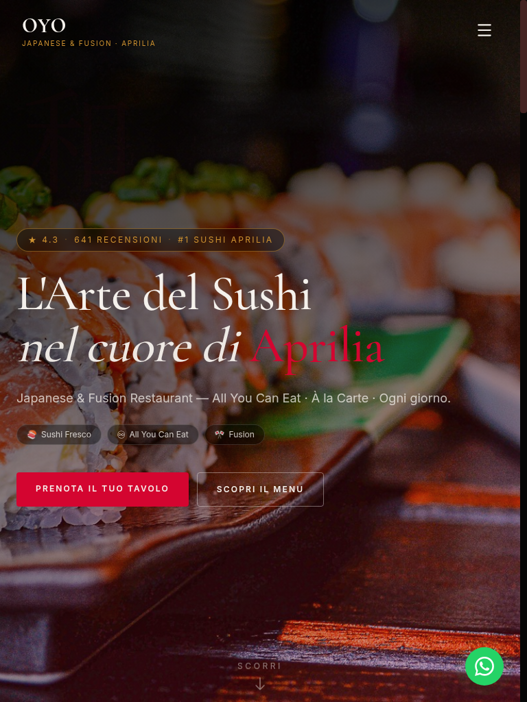 OYO Japanese — sito realizzato da NexSite